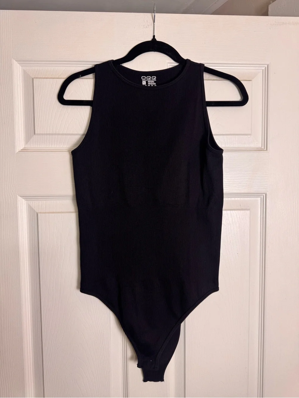 Black Ribbed Tank Kids Bodysuit - Sleek Sleeveless One-Piece